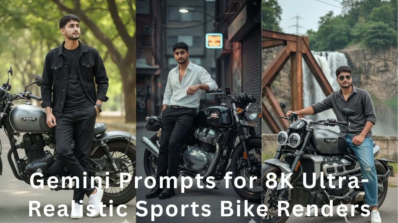 Gemini Prompts for 8K Ultra-Realistic Sports Bike Renders